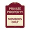 Signmission Private Parking Members Only Heavy-Gauge Aluminum Architectural Sign A-DES-BU-1824-23255 - alternate 1